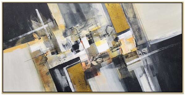 A Glimpse though the Peripheral -100x200cm Stunning Earthy Toned Modern Abstract Art