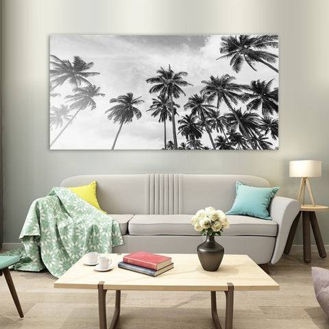 Tropical Palms - Ready to hang Canvas Print - CN185 - 70x140cm