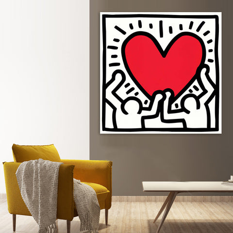 With Love - Ready to hang Canvas Print - CN427 - 60x60cm