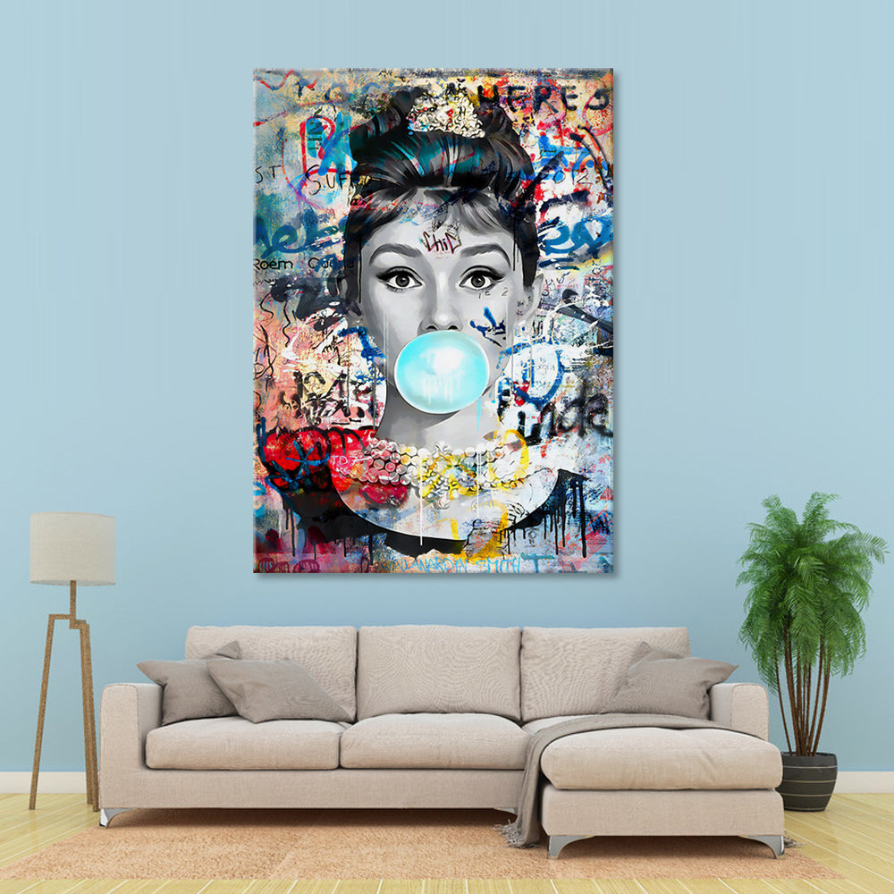 Audrey Gum - Ready to hang Canvas Print - CN477 - 50x70cm