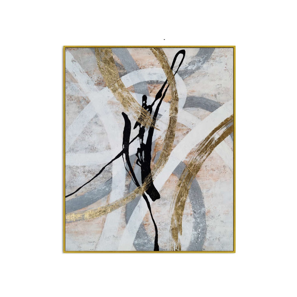 Gilded Motion - Embellished Art with Shadow Frame - CNL463 - 75x100cm