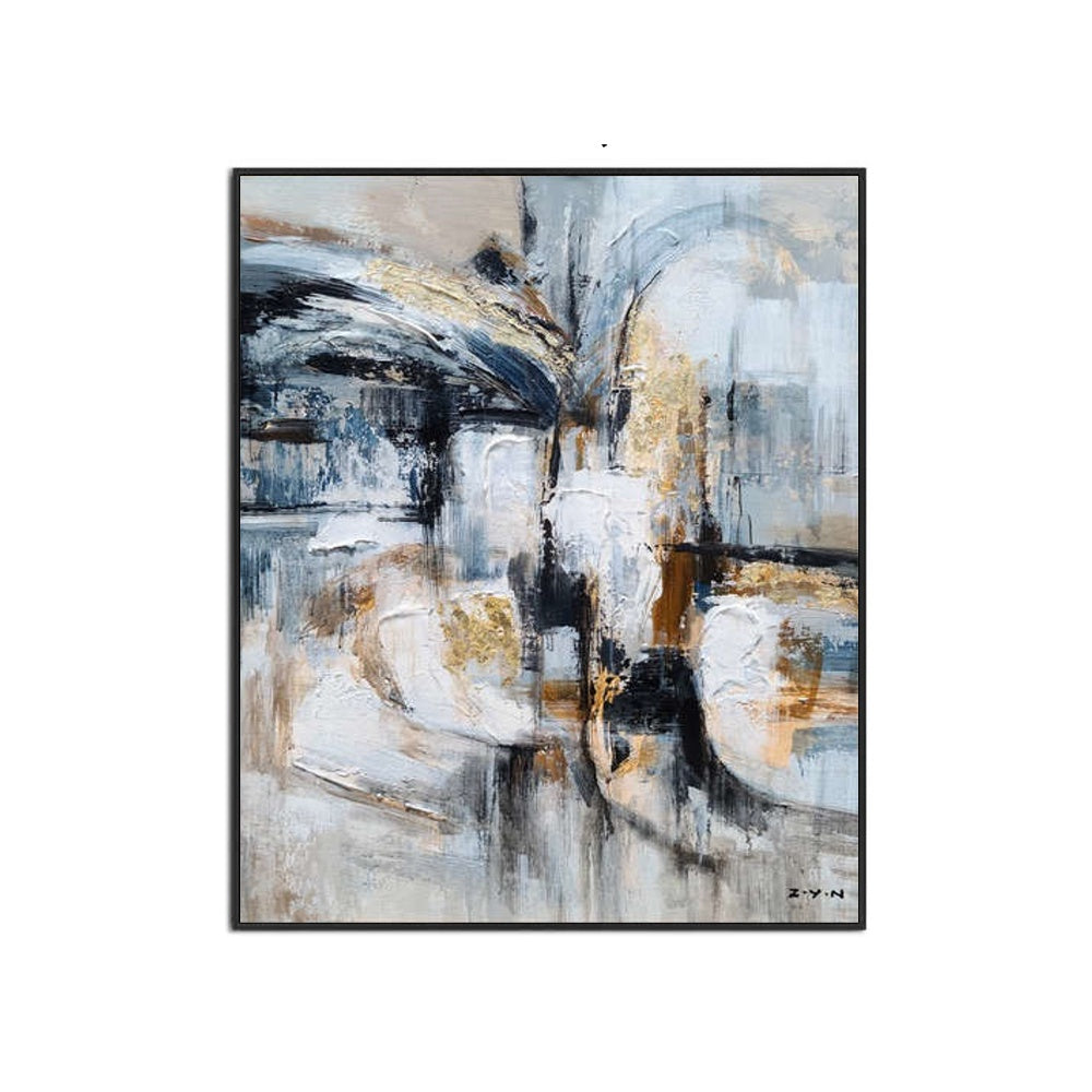 Metallic Echoes - Embellished Art with Shadow Frame - CNL467 - 75x100