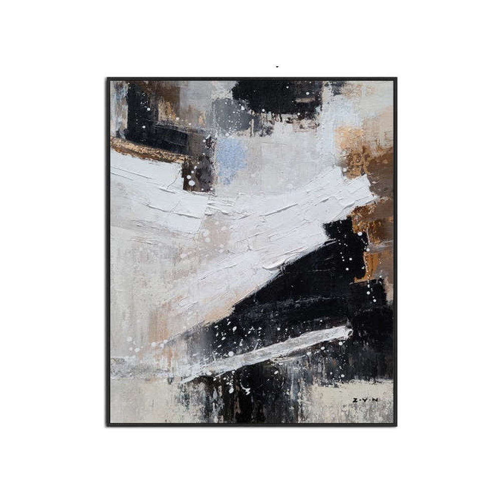 Monochrome Momentum - Embellished Art with Shadow Frame - CNL468 - 75x100cm