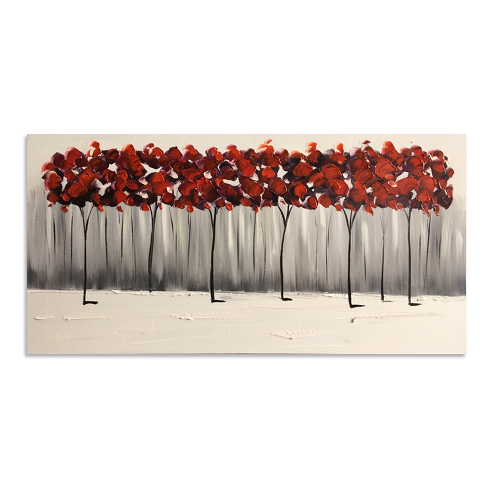 Scarlet Amongst Grey - Hand Painted Artwork - FA41B