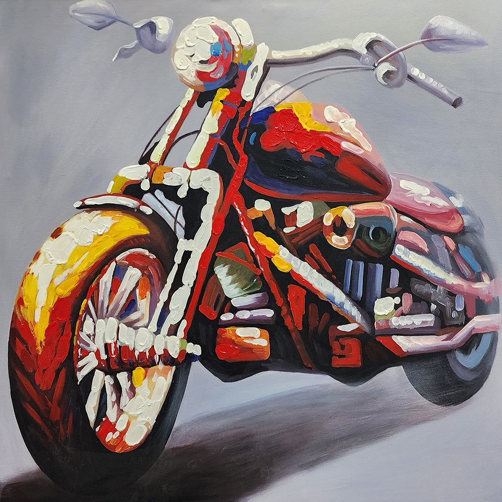 Ride in Colour - Hand Painted Art - 100x100cm - MTO-375