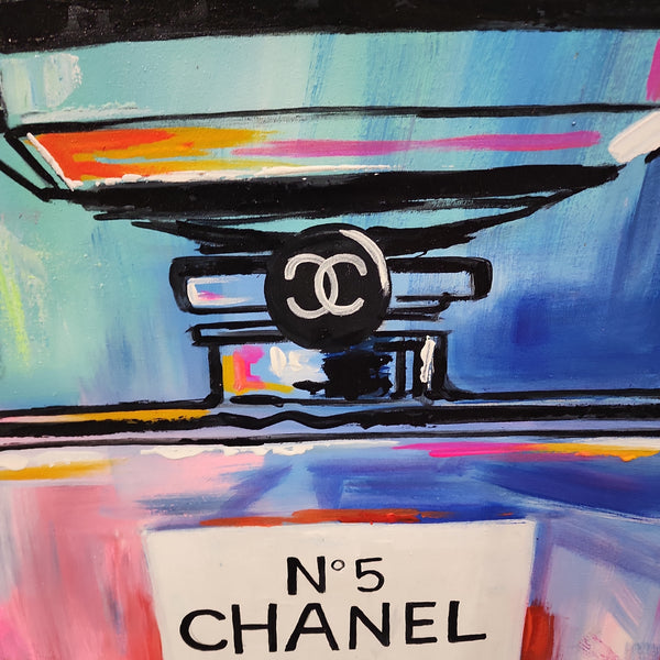Coloured Perfume - Stunning Chanel Themed Art - 100x120cm
