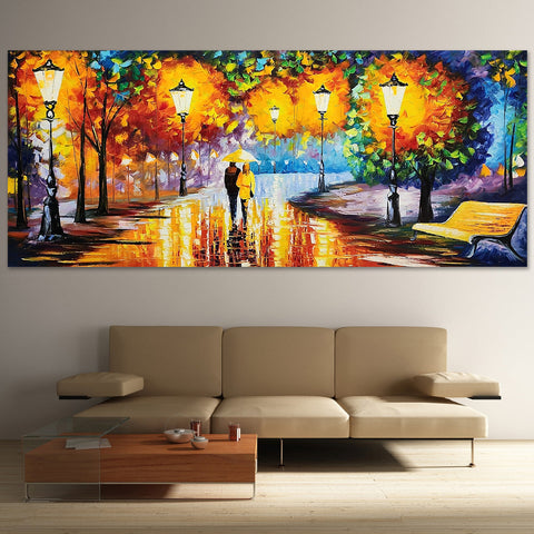 Entranced by Love - Stunning Large Scale Colourful Palette Knife Art 100x240cm