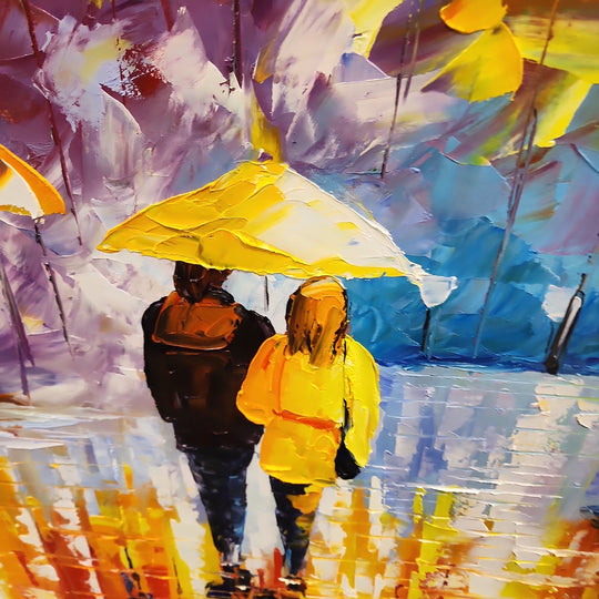 Entranced by Love - Stunning Large Scale Colourful Palette Knife Art 100x240cm