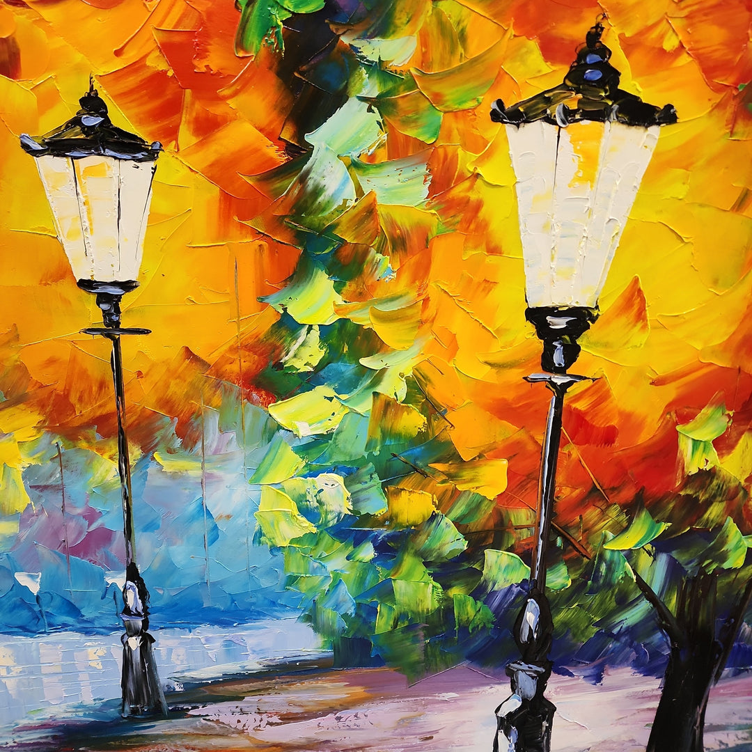 Entranced by Love - Stunning Large Scale Colourful Palette Knife Art 100x240cm