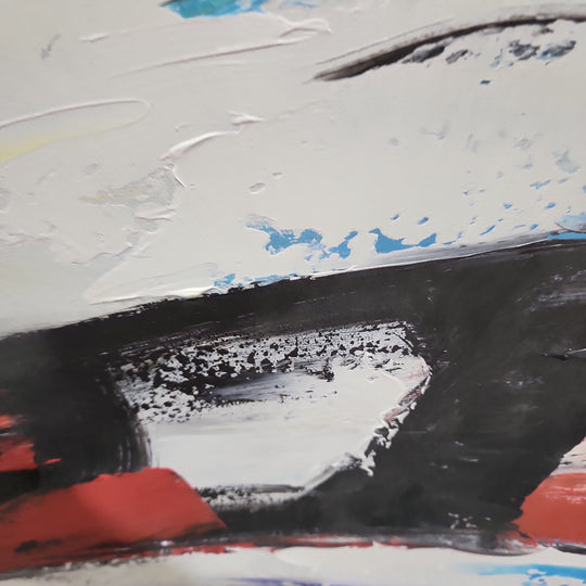 Strokes of Colour - Colourful, thickly textured Abstract Art 100x240cm