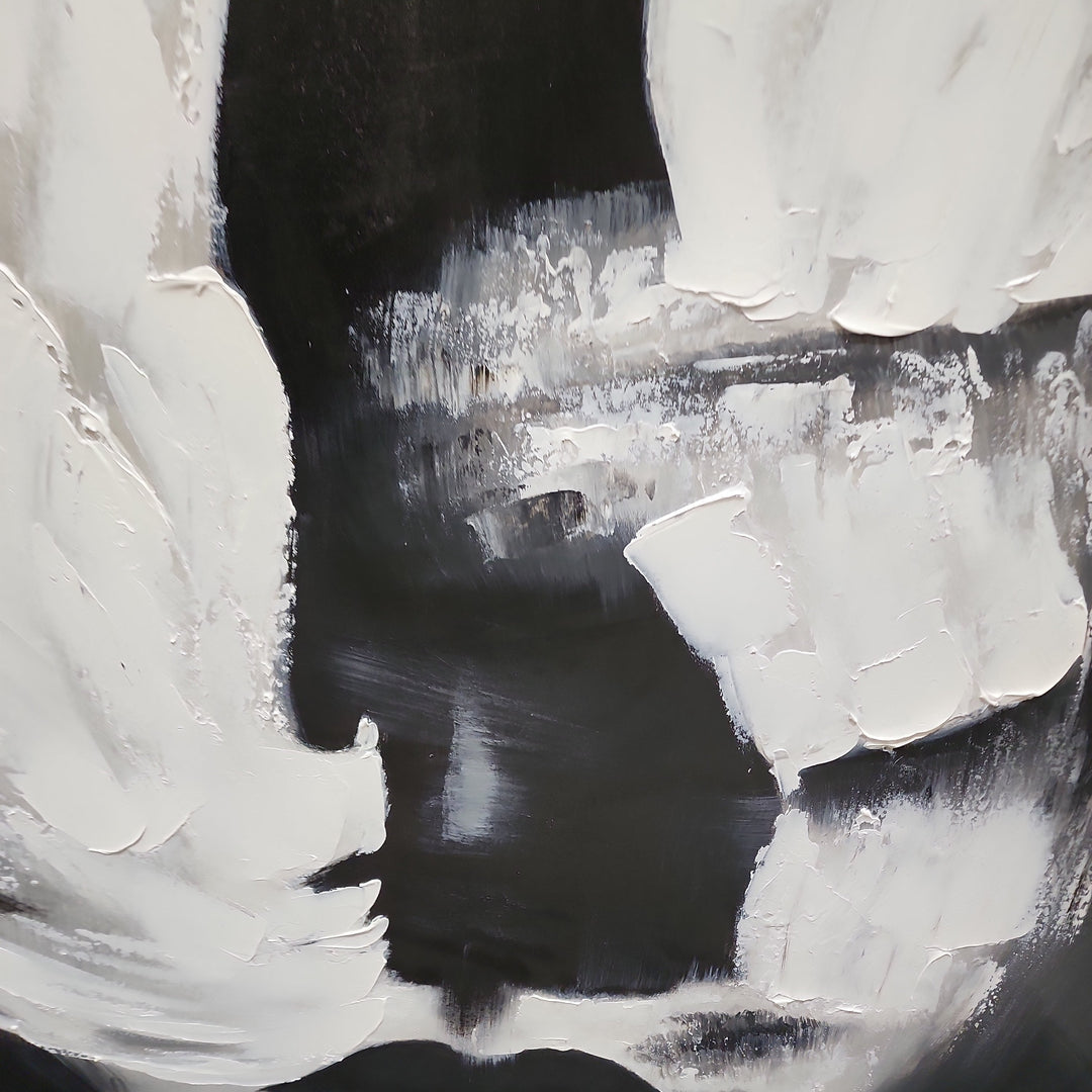 Estranged Gaze - Stunning Modern Abstract Portrait size 120x120cm