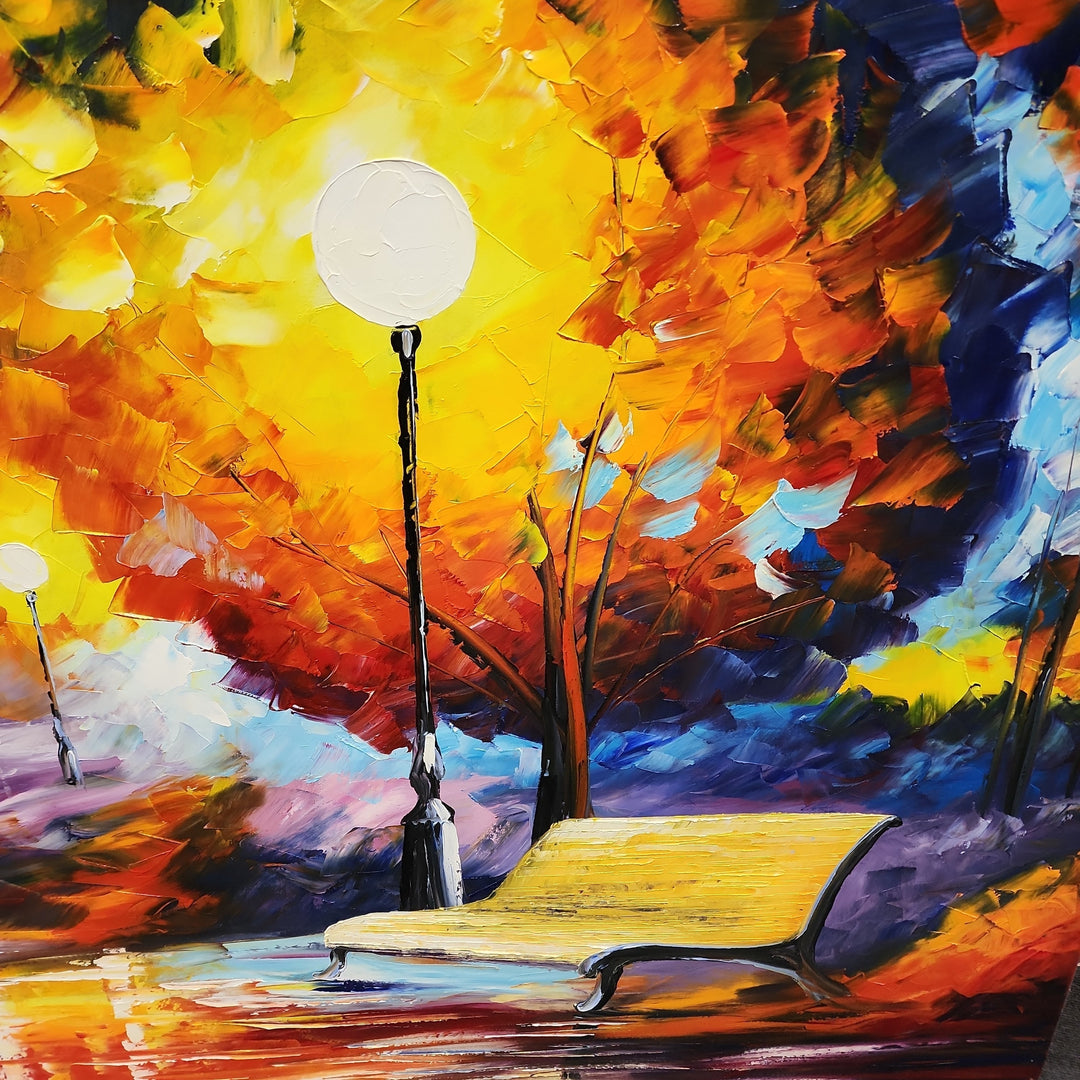 Lucid Tranquillity - Stunning Large Palette Knife Romantic Landscape Art 100x180cm