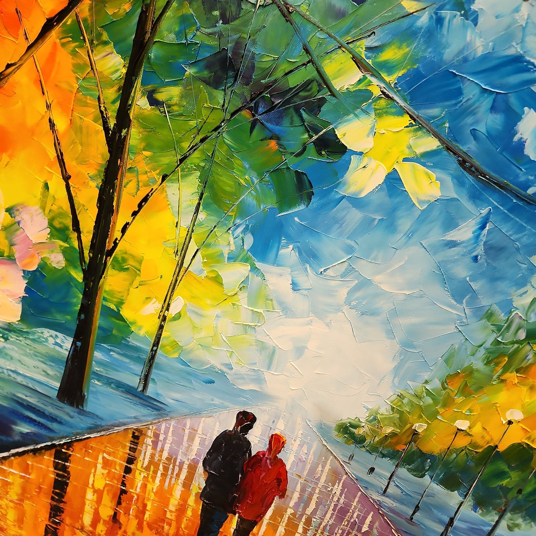 Captivated By Tranquility - Large Scale Palette Knife Oil Painting 150x230cm