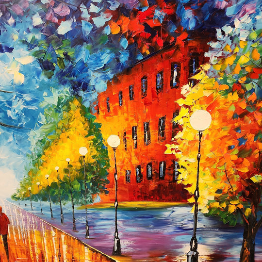 Captivated By Tranquility - Large Scale Palette Knife Oil Painting 150x230cm