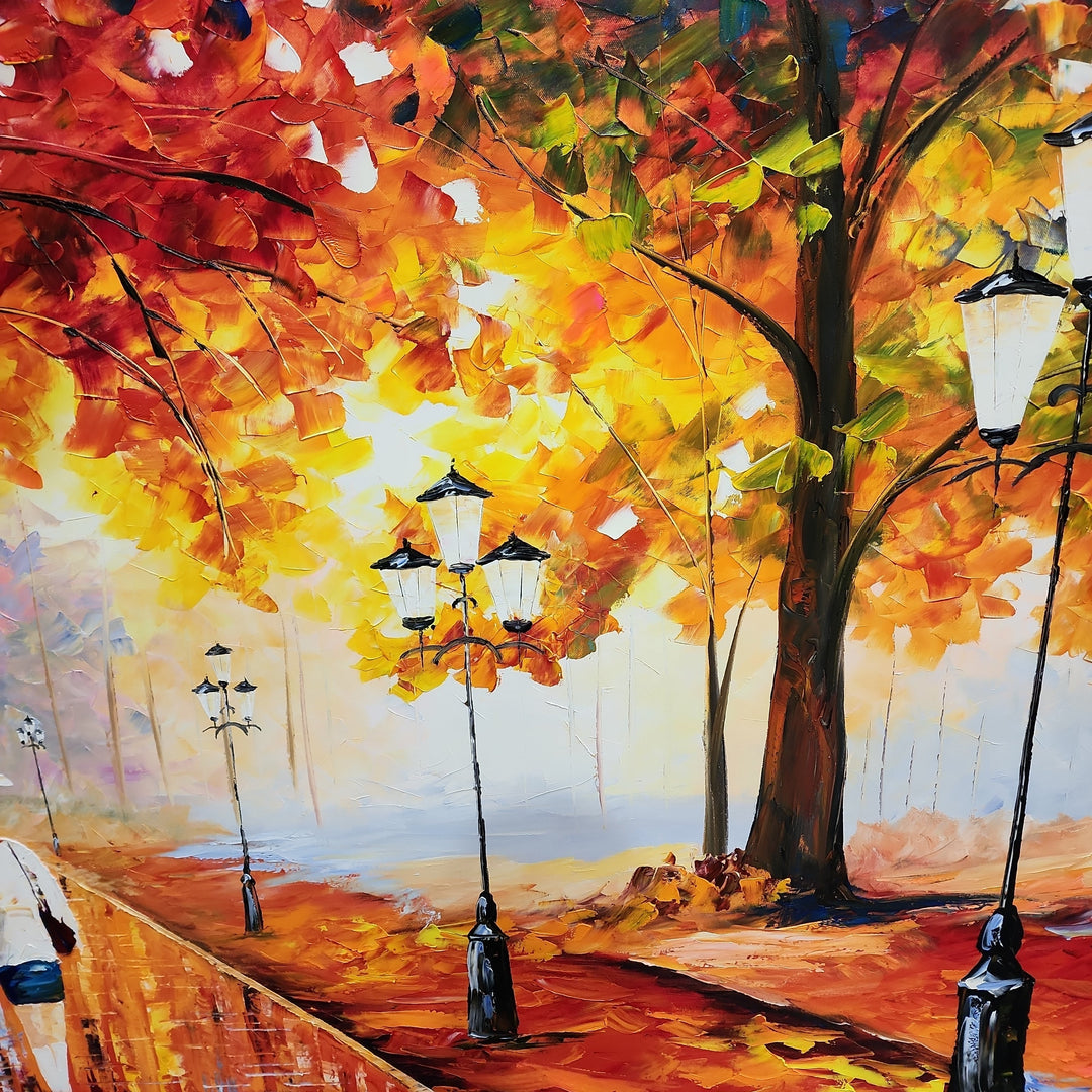 A Walk Through Bliss - Large Scale Palette Knife Oil Painting 150x230cm