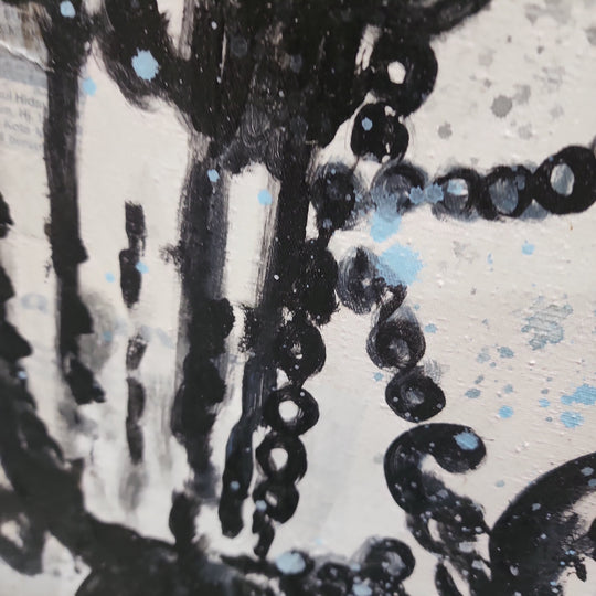 Chandelier - Mixed Media Art Depiction of an Ornate Chandelier Size 100x100cm - Priceless ART:  Australia's Largest Range of Affordable ART