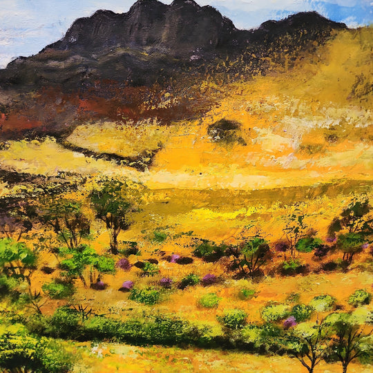 Flinders Ranges - Highly Textural Hand Painted Depiction of the Flinders Ranges, size 80x200cm - Priceless ART:  Australia's Largest Range of Affordable ART
