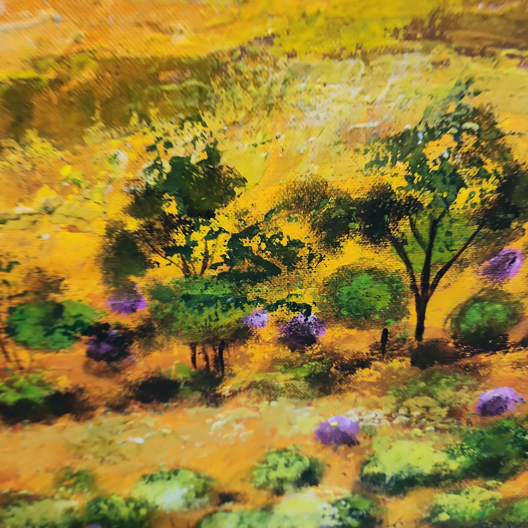 Flinders Ranges - Highly Textural Hand Painted Depiction of the Flinders Ranges, size 80x200cm - Priceless ART:  Australia's Largest Range of Affordable ART
