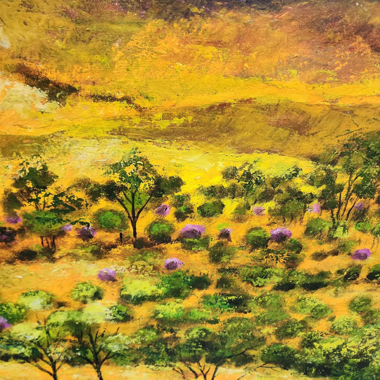 Flinders Ranges - Highly Textural Hand Painted Depiction of the Flinders Ranges, size 80x200cm - Priceless ART:  Australia's Largest Range of Affordable ART