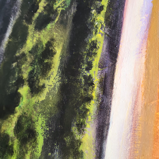 Murray River - Highly Textural, hand Painted Depiction of a Iconic Australian Landmark Size 80x200cm - Priceless ART:  Australia's Largest Range of Affordable ART