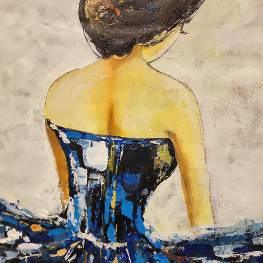 The Dancer - Hand Painted, Beautiful, Stylized Depiction of a Ballet Dancer, Size 90x120cm - Priceless ART:  Australia's Largest Range of Affordable ART