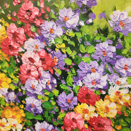 Floral Euphoria - Beautiful, Colourful Assortment of Flowers, in large scale 80x180cm Feature Size