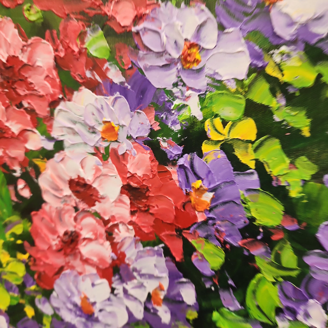 Floral Euphoria - Beautiful, Colourful Assortment of Flowers, in large scale 80x180cm Feature Size