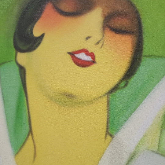 Martini & Rossi – Vermouth Bianco - Hand-Painted Vintage Poster Art - AC472-100x140