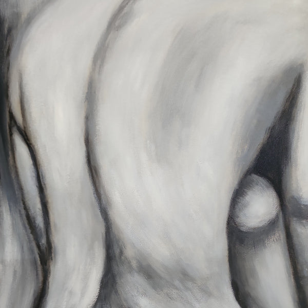 Sitting Nude - Hand Painted Art - 80x120cm YA829