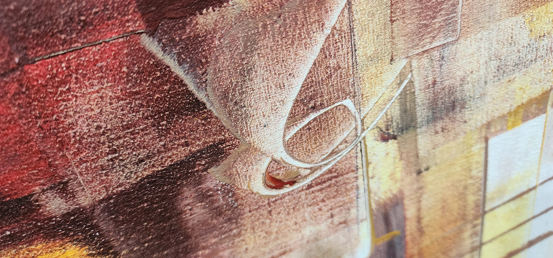 The Curtains of Earthen Ascension - Stunning earthy toned Modern Abstract Art 100x200cm