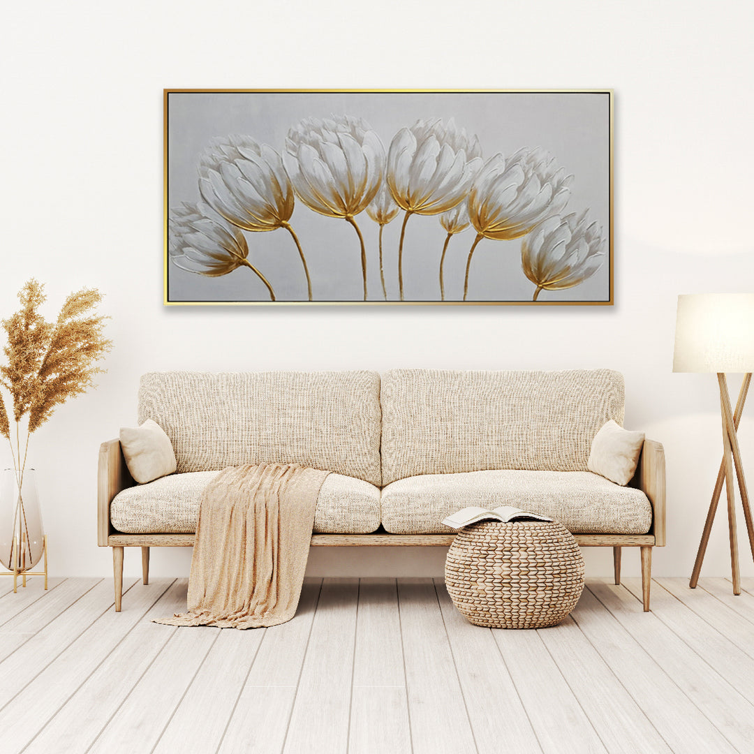 Splendid Neutrality - Hand Painted Artwork with Shadow Frame - YA551A - Priceless ART:  Australia's Largest Range of Affordable ART