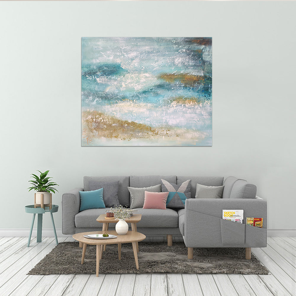 Essence of The Shore - Stunning Textural Hand Painted Art