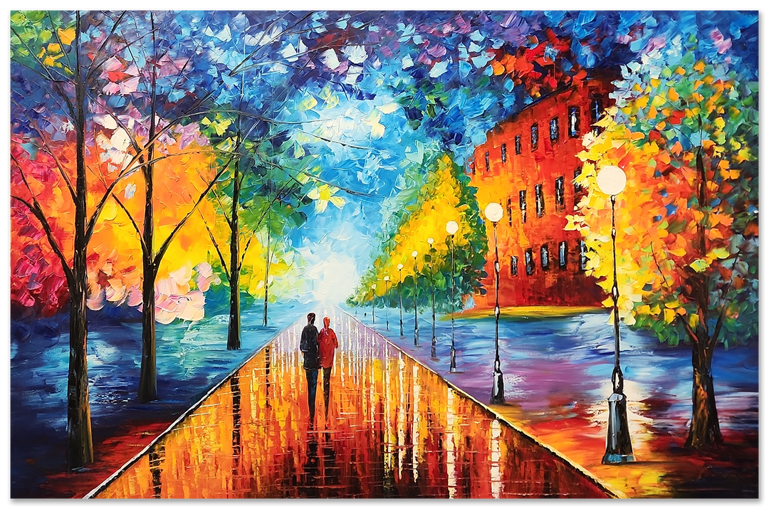 Captivated By Tranquility - Large Scale Palette Knife Oil Painting 150x230cm