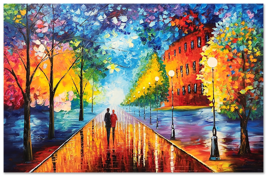 Captivated By Tranquility - Large Scale Palette Knife Oil Painting 150x230cm
