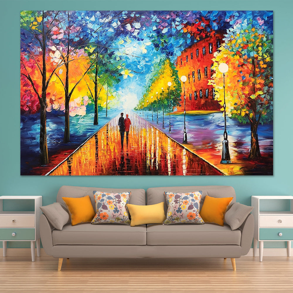 Captivated By Tranquility - Large Scale Palette Knife Oil Painting 150x230cm