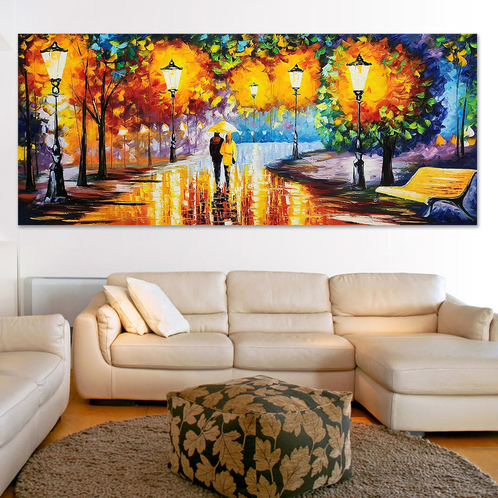 Entranced by Love - Stunning Large Scale Colourful Palette Knife Art 100x240cm