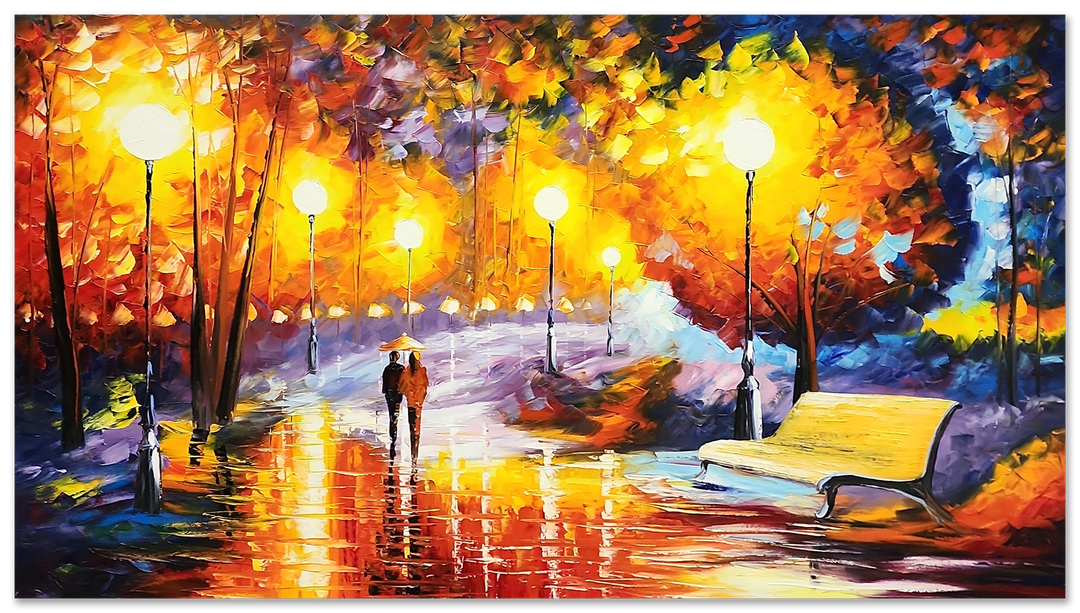 Lucid Tranquillity - Stunning Large Palette Knife Romantic Landscape Art 100x180cm