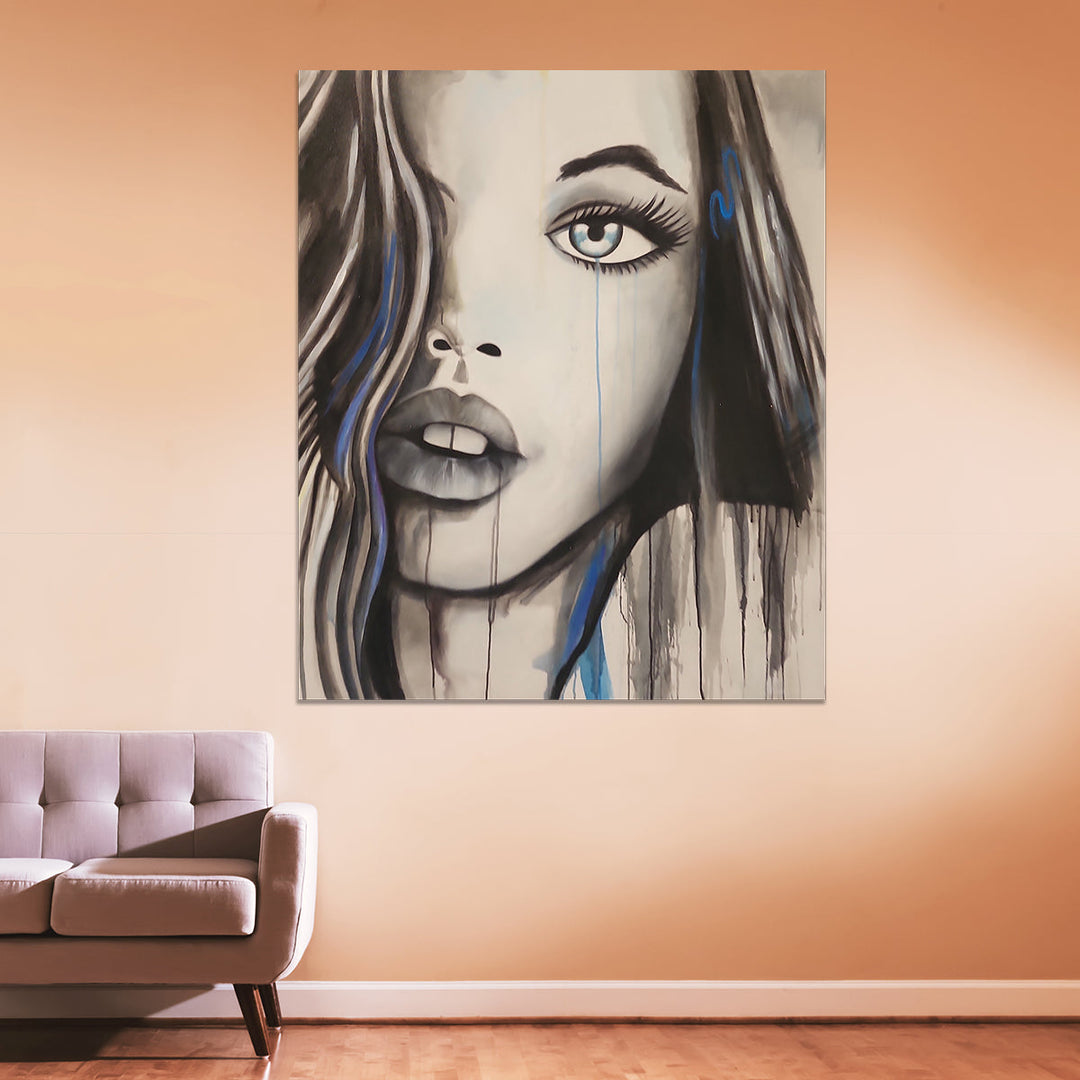 Intimate Gaze - Portrait of a Young Woman Size 100x120cm - Priceless ART:  Australia's Largest Range of Affordable ART