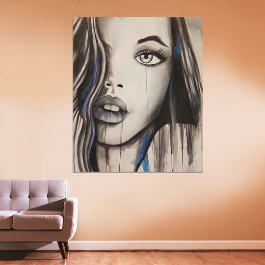Intimate Gaze - Portrait of a Young Woman Size 100x120cm - Priceless ART:  Australia's Largest Range of Affordable ART