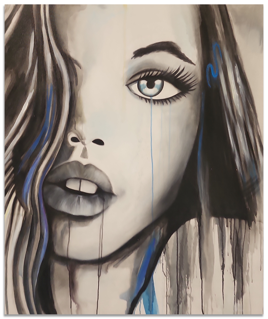 Intimate Gaze - Portrait of a Young Woman Size 100x120cm - Priceless ART:  Australia's Largest Range of Affordable ART