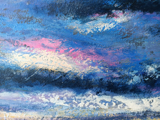 Willunga Beach - Beautiful hand painted Beach, size 80x150cm