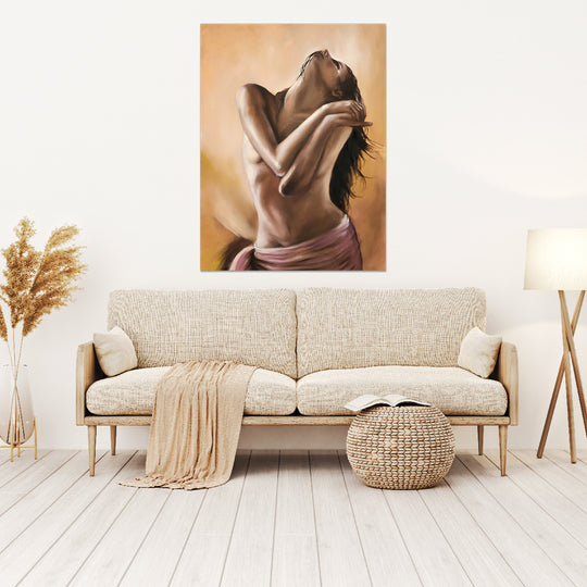 Her Desire - Beautiful, Stylized Depiction of a Female Nude, Size 90x120cm