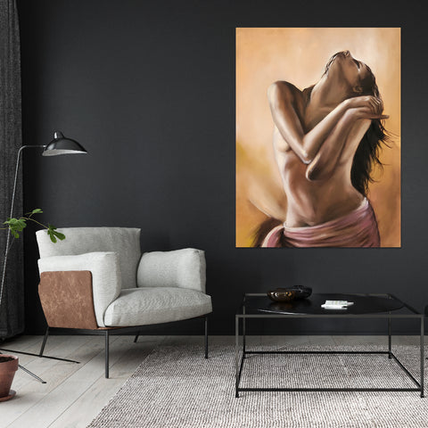 Her Desire - Beautiful, Stylized Depiction of a Female Nude, Size 90x120cm