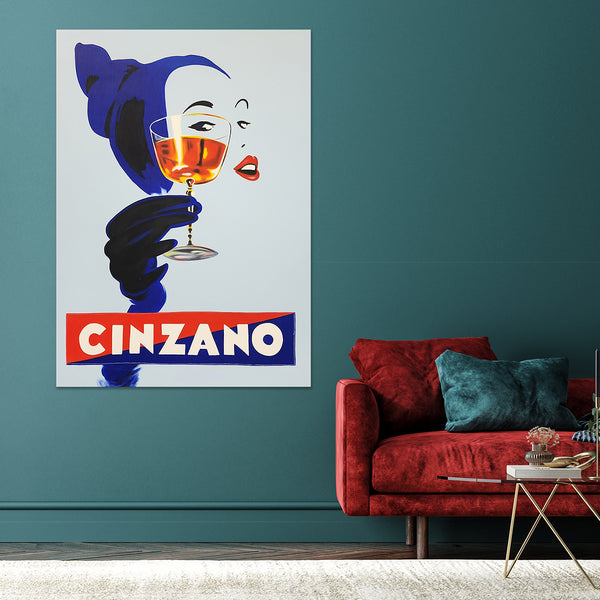 Cinzano - Vintage Poster Art Hand Painted Reproduction