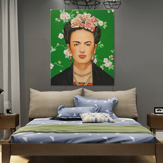 Portrait of Frida Kahlo - Beautiful, Highly Detailed Portrait of the Famous Mexican Painter