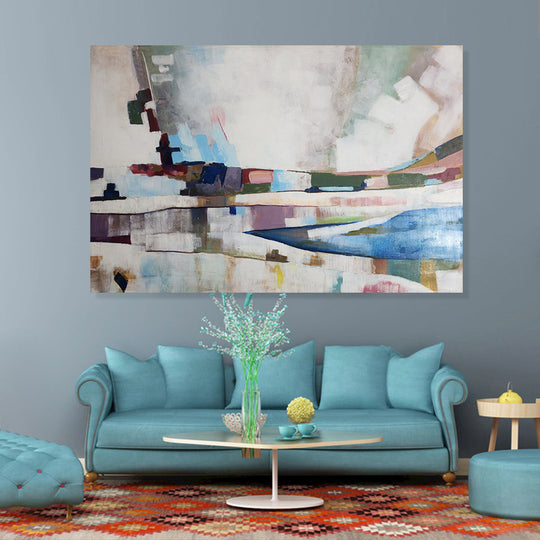 Impartially Abstracted - Stunning, Soft Toned Modern Abstract Art in Large Scale 120x180cm Size