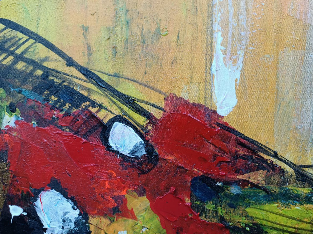 Urban Spectrum - Hand Painted Contemporary Abstract Cityscape Artwork 100x200cm - AC654