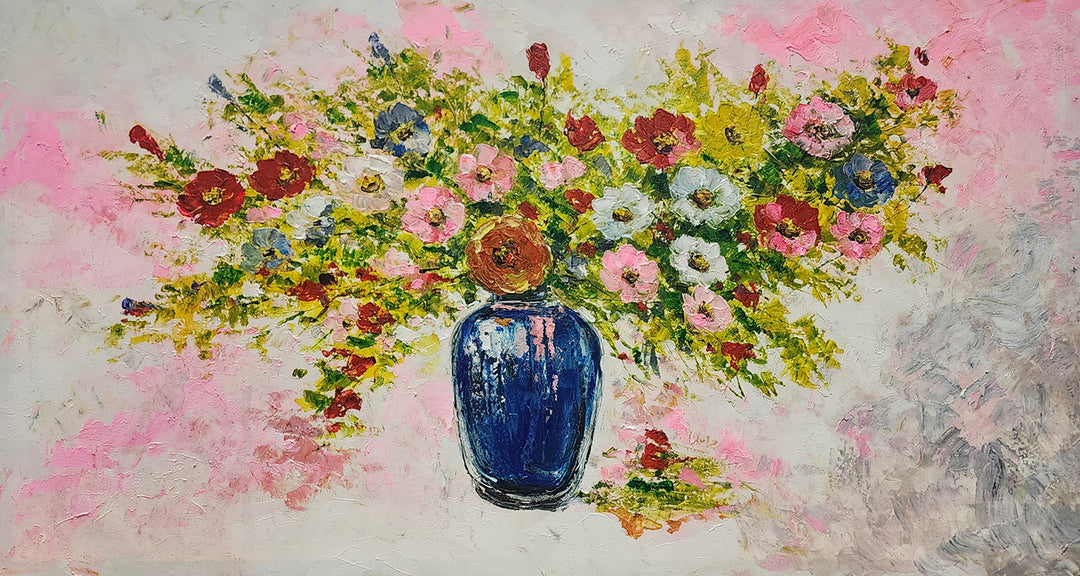 Floral Symphony – Bursting with Vibrancy size 80x150cm