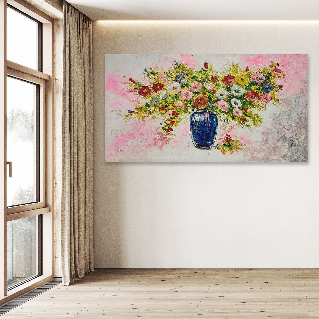 Floral Symphony – Bursting with Vibrancy size 80x150cm