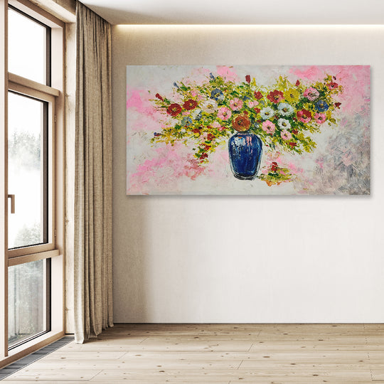 Floral Symphony – Bursting with Vibrancy size 80x150cm